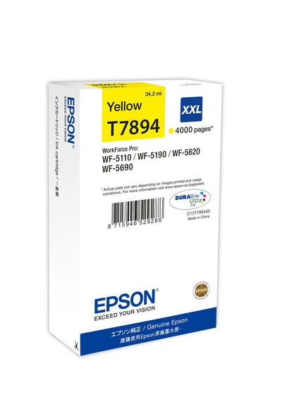 Epson Genuine Ink T7894 34.2ML Size XXL Yellow — image 1