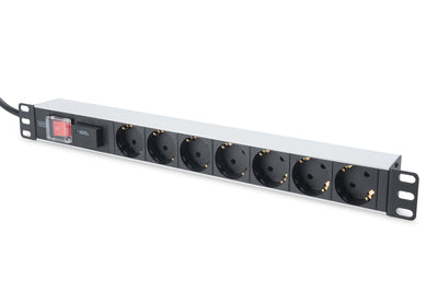 Network Power Strip El‚ctrica 19 7 Schukos C/Interr. — image 1