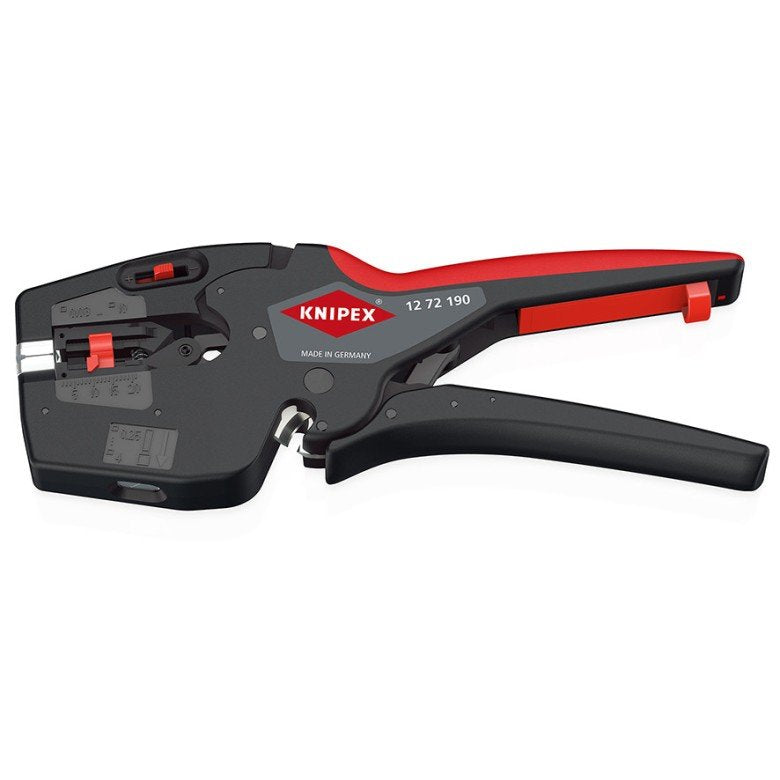 Knipex Nexstrip Multiherramienta Electricista, Pliers Pelacables Black/Red 12 72 190 Sb