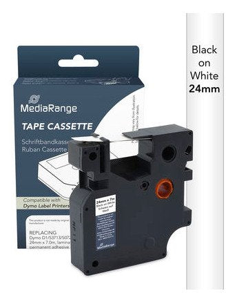 Mediarange Tape Labeller Dymo D1/53713/S0720930 24MMX7M Sw
