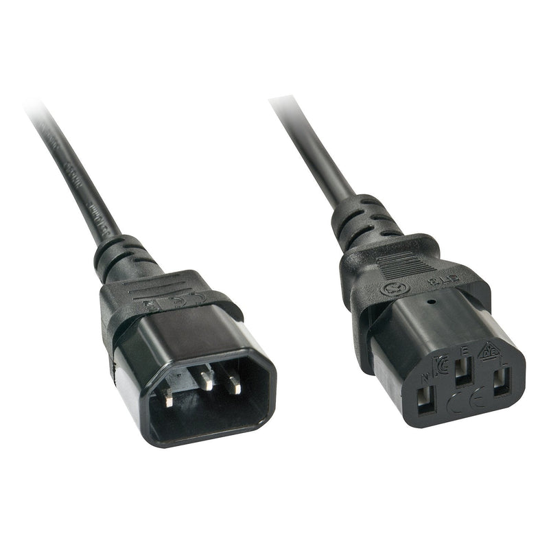 Lindy 30331 Cable Power Black 2M C14 Acoplador C13 Acoplador
