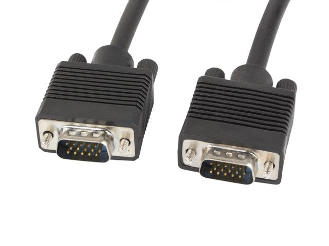 Lanberg Cable VGA HD15 M/M 1.80M Black CA-VGAC-10CC-0018-B