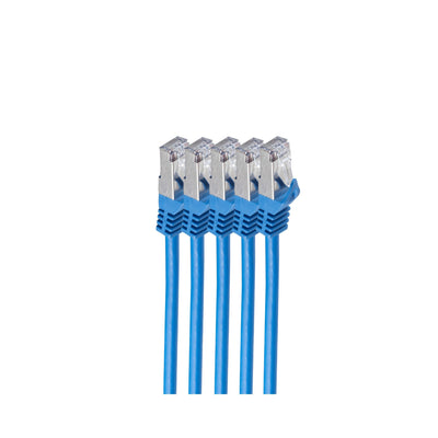 Shiverpeaks RJ45 Network Cable S FTP, CAT.7 VE5, 0,25M Blue — image 1