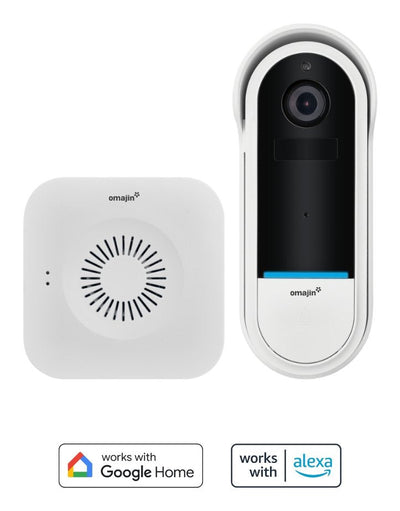Video Doorbell Wireless Omajin OVD-01-EU White Black — image 1