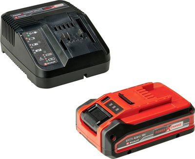 Einhell Kit Inicio Plus Power-x-change, 18VOLT 4AH, Set Black/Red Plus Battery + Charger 4512159 — image 1