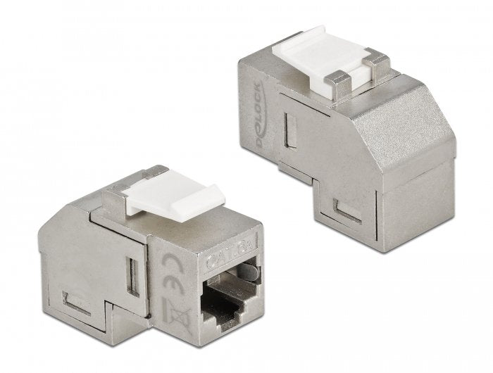 Keystone Modul RJ45 Buchse Zu RJ45 Buchse CAT.6A 90° Gewinkelt