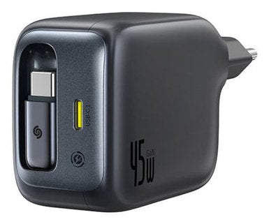 Enercore CJ11 Fast Charger With Retractable Cable 2C 45W Eu Cosmic Black — image 1