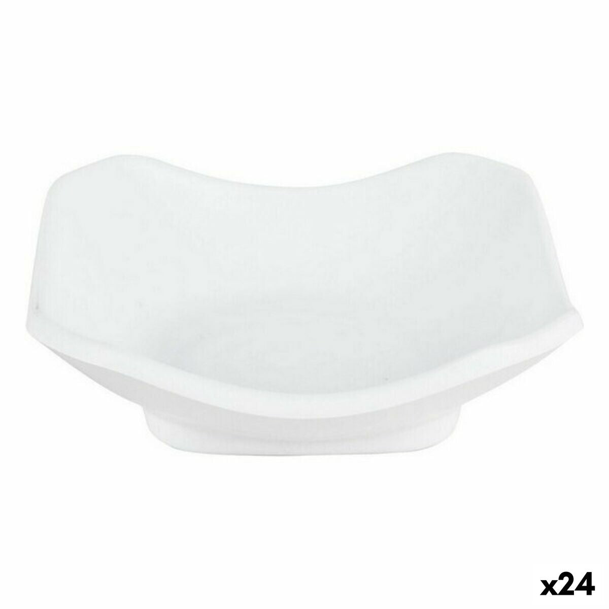 Tasting Set Viejo Valle Troya White Melamin Squared 11 x 11 x 3,5 cm (24 Units)