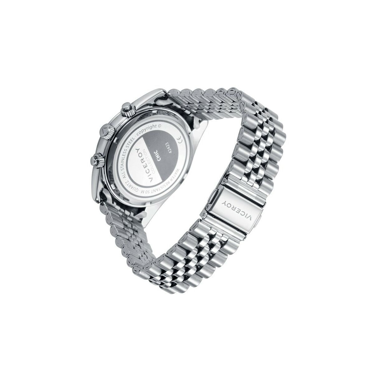 Viceroy Men's Watch Viceroy 42423-63 Black Silver (Ø 41 Mm)