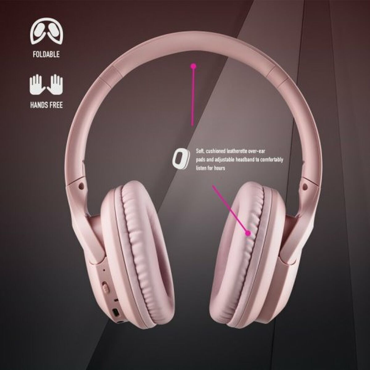 Ngs Bluetooth Headphones Ngs Artica Chill Teal Pink (1 Unit)