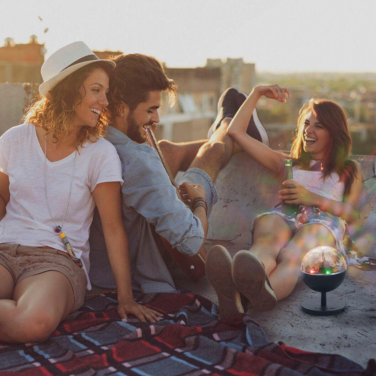 Innovagoods Rechargeable Led Projector With Speaker Istarlyt Innovagoods