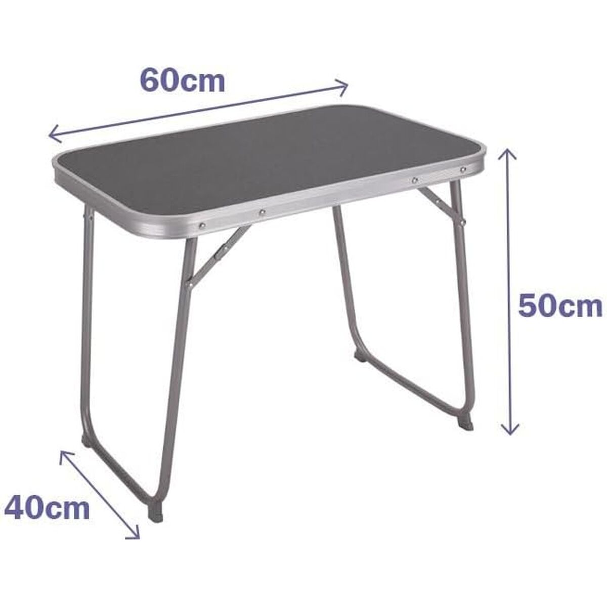 Folding Table Marbueno Grey 75 x 60 x 55 cm