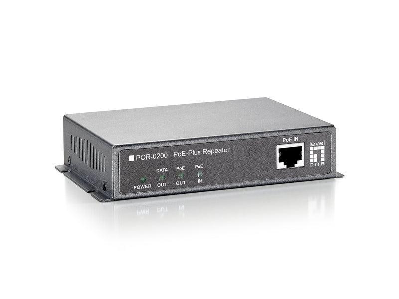 Levelone Repetidor PoE, Cascade, 802.3AT PoE +, Repetidor Network 200M, 10/100BASE-T(X), Ieee 802.3,IEEE 802.3