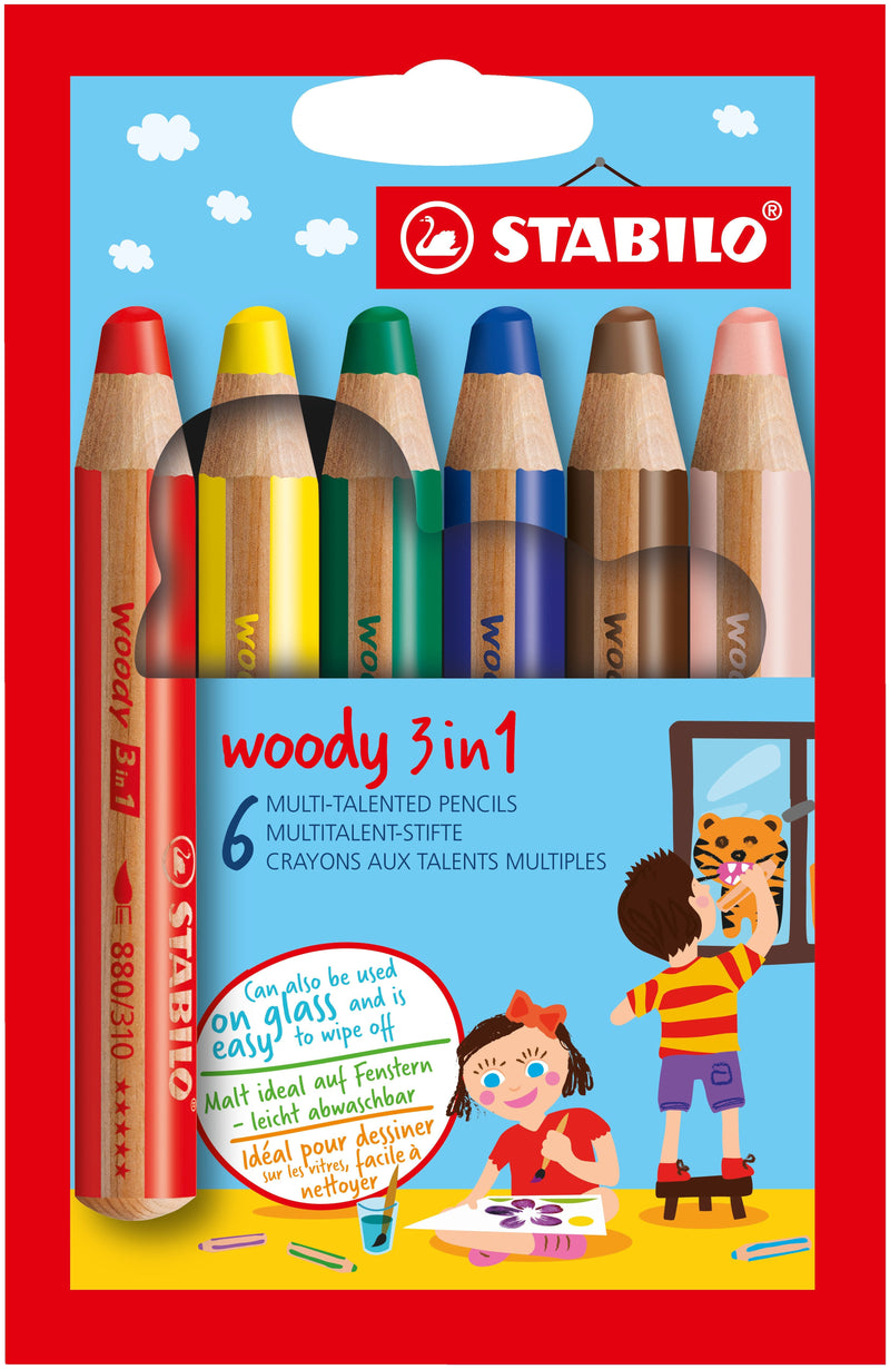 Stabilo Pencils Colours Woody 3 1 Case 6 C/Surtidos