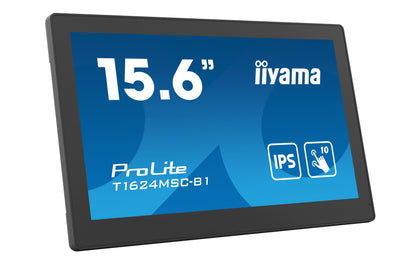 Iiyama Monitor 39.5CM (15,6) T1624MSC-B1 16:9M-TOUCH HDMI + USB — image 1