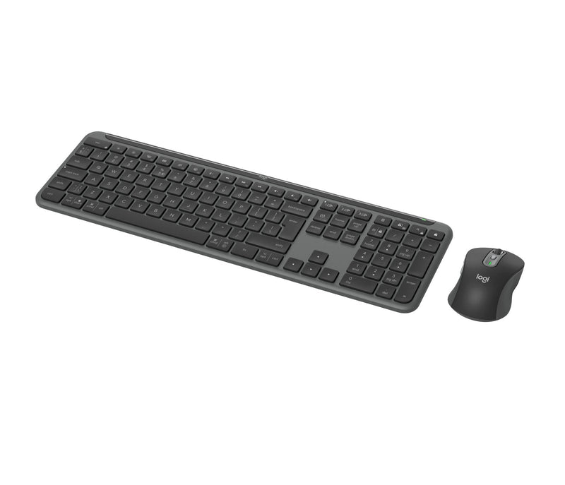 Logitech Teclado English + Ratón MK950 Signature Slim RF Inalámbrico + Bluetooth QWERTY Internacional Ee.uu. Gra