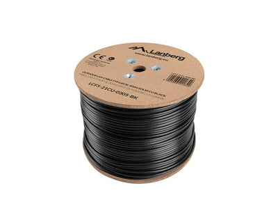 Lanberg Bobina Cable LCF5-21CU-0305-BK Network Cable 305M CAT.5E F / UTP (FTP) Black — image 1