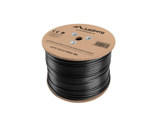 Lanberg Bobina Cable LCF5-21CU-0305-BK Network Cable 305M CAT.5E F / UTP (FTP) Black
