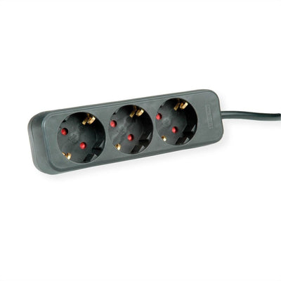 Roline Power Strip Plugs 3 Hojas Without Switch Black 3M — image 1