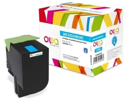 Toner Owa Compatible With Lexmark 80C0X20 Cyan (4.000 S.)