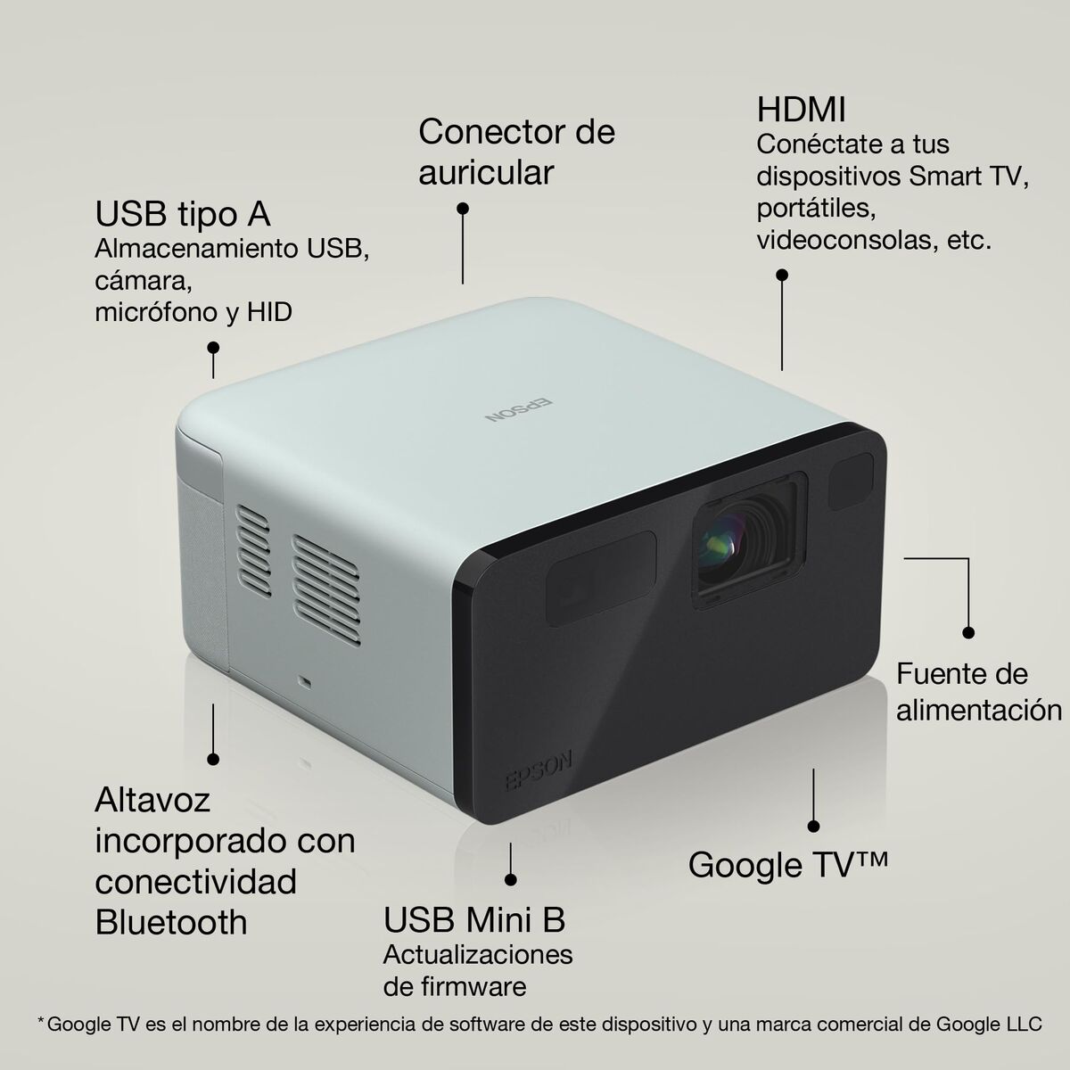 Epson Projector Epson V11Hb35340 Full Hd Lcd 1920 X 1080 Px