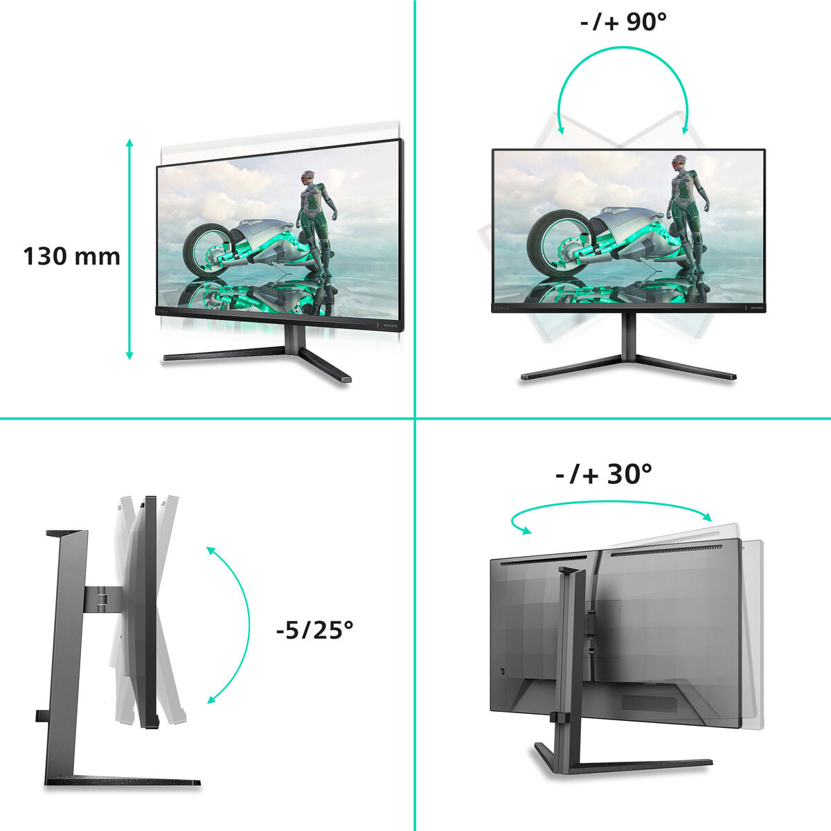 Philips Gaming Monitor Philips 27 Ips 3440X2160 4K 16:9 160Hz Mntr 4K Ultra Hd 27"