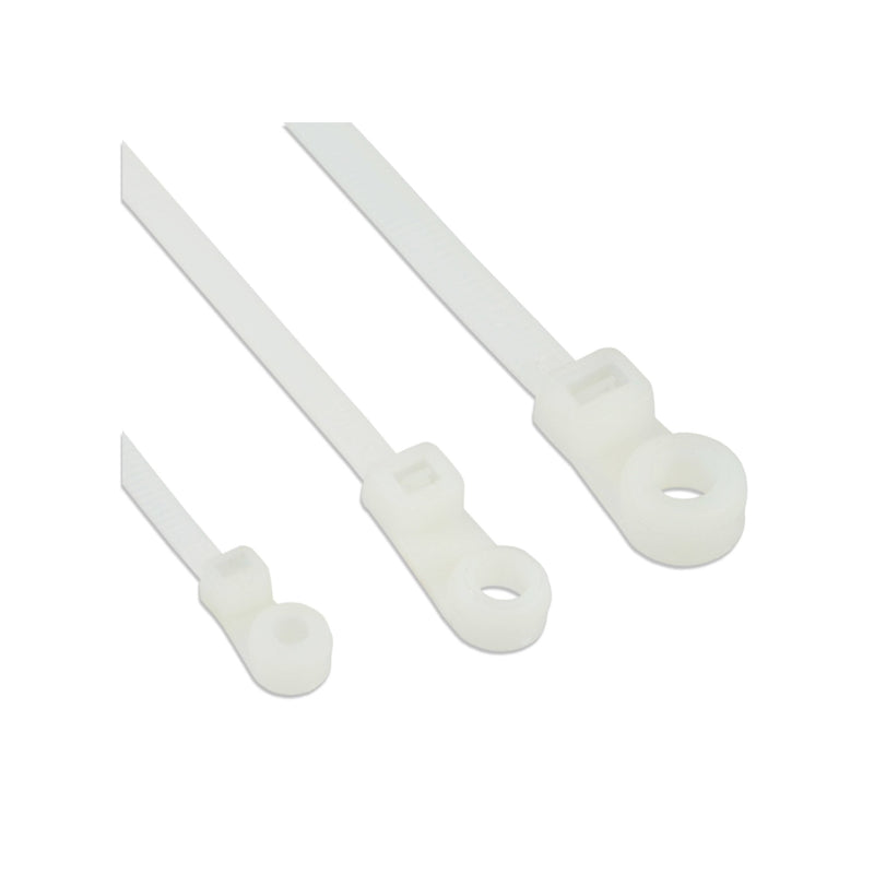 Inline Cable Ties Cabeza Montables Long 200MM Wide 4,8MM 100 Units