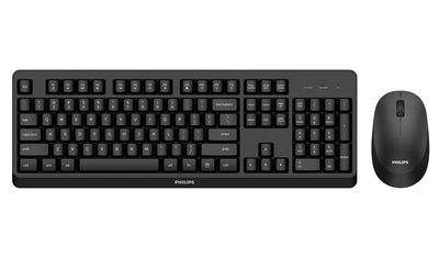 Philips Keyboard English 3000 Series SPT6307BL/00 Mouse Included RF Wireless Black — image 1
