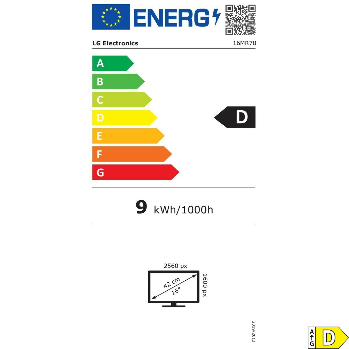 Lg Portable Monitor Lg Gram+View 16Mr70 Wqxga 16"