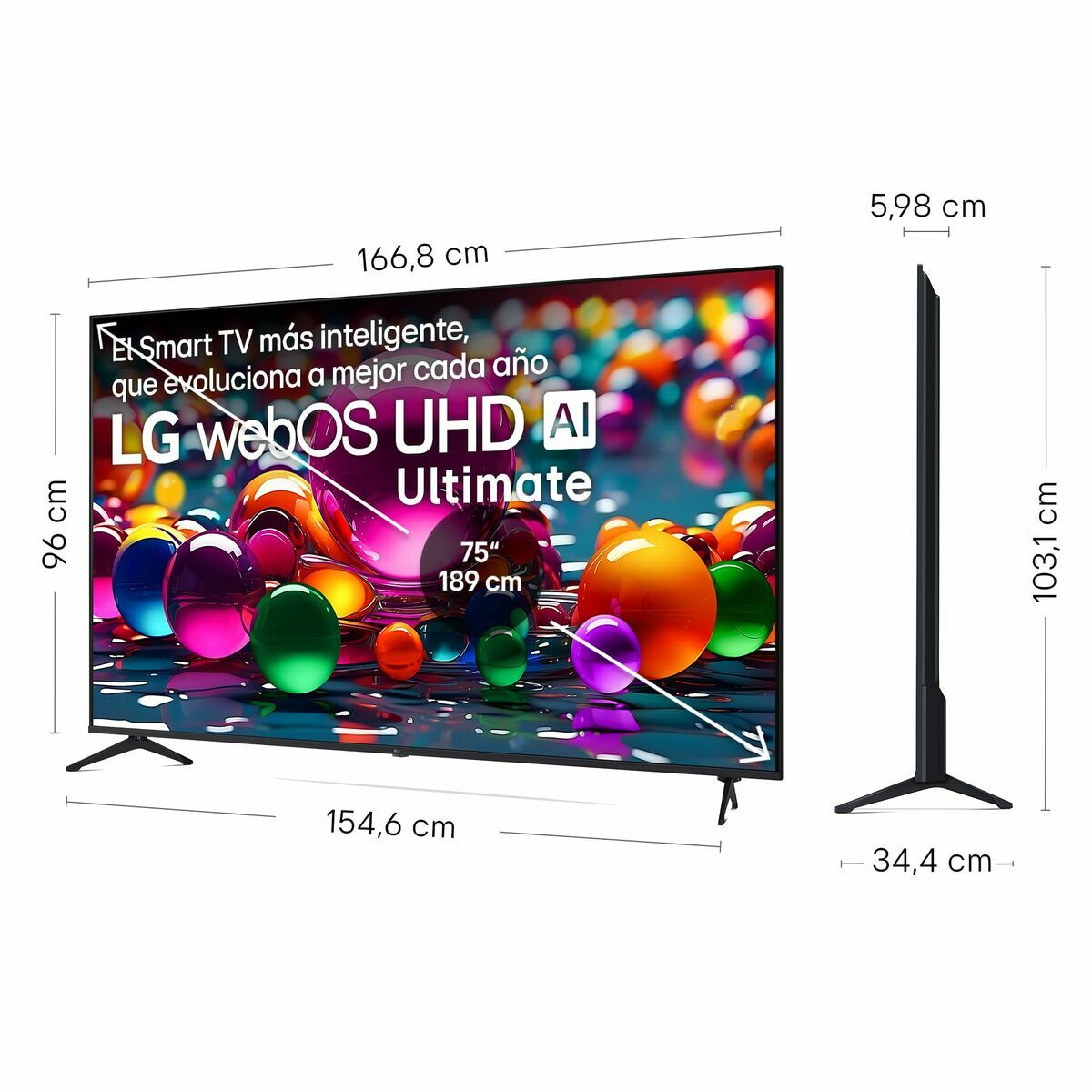 Lg Smart Tv Lg 75Ua75006La 75" 4K Ultra Hd Led Hdr D-Led