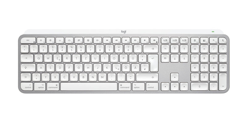 Logitech Mx Keys S For Mac Keyboard Office RF Wireless + Bluetooth Qwertz German Aluminium White