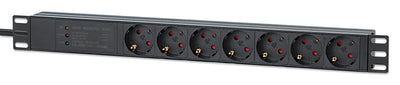 Intellinet 715140 Unit Distribución Energía (pdu) 7 Salidas AC 1U Black — image 1