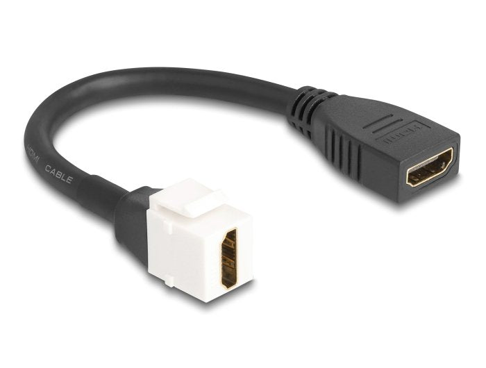 Delock Keystone Modul HDMI Cable Buchse Zu Buchse 8K 60 HZ 20CM Black