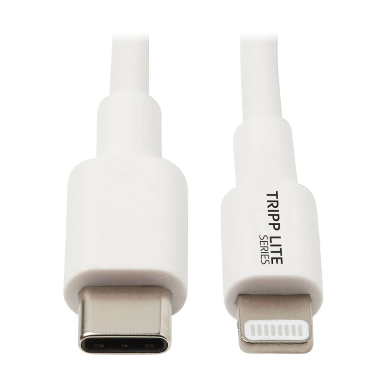 Tripp Lite M102-003-Wh Cable Sincronización And Charging USB C a Lightning, Certificado Mfi - USB 2.0, M/M, Wh