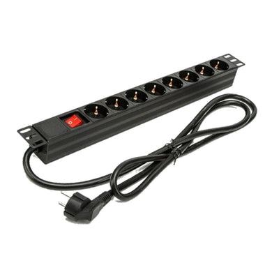 Phasak Power Strip With Switch Bns 1518 8 Sockets Power Cable 1.5M Black — image 1