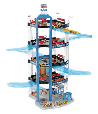 Theo Klein 2813 Aparcamiento Bosch Car Service, With 5 Plantas, 2 Coches Carreras, 55CM X 55CM X 85CM — image 1