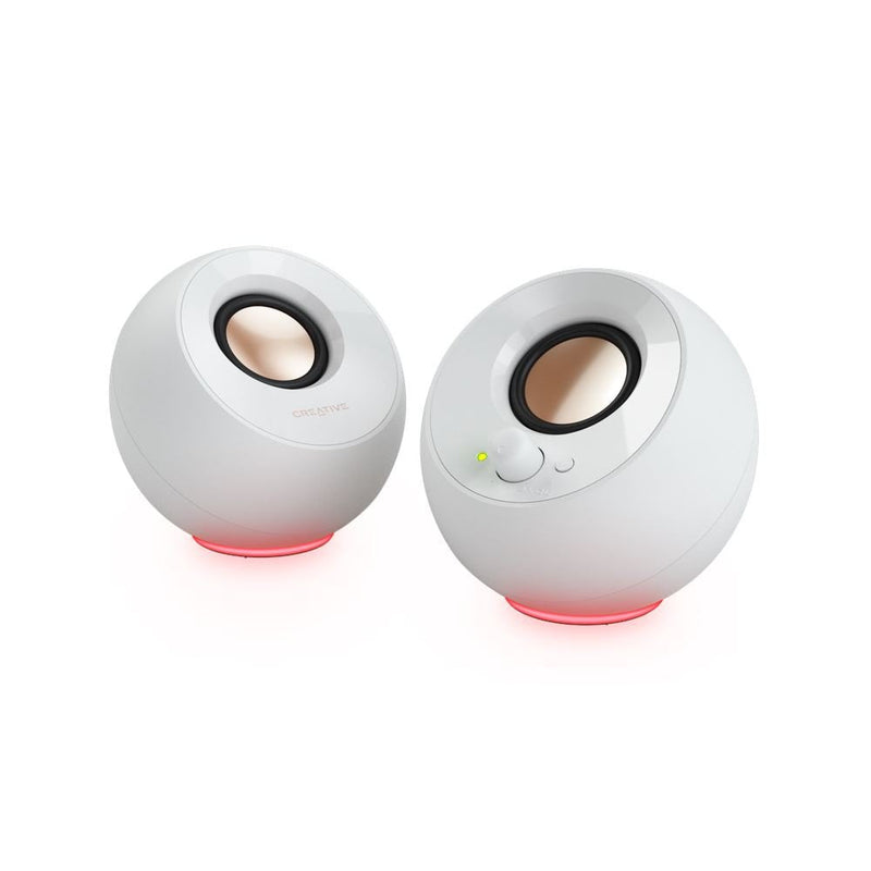 Creative Pebble Se, Speaker PC White Bluetooth 5.3, Usb-c, Jack, RGB 51MF1725AA001