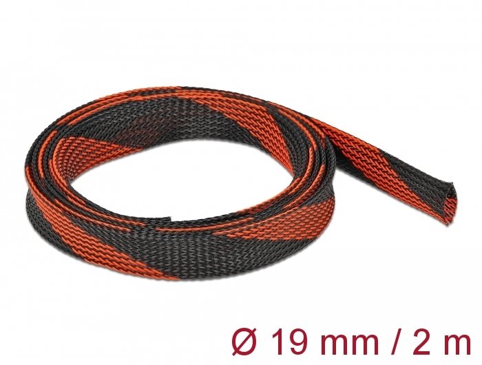 Delock 20743 Pasacables Black Red