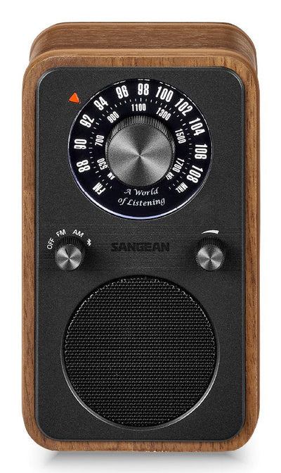 Sangean WR-9 Nogal Vintage Radio Analógica Wood With Am Fm Bluetooth — image 1
