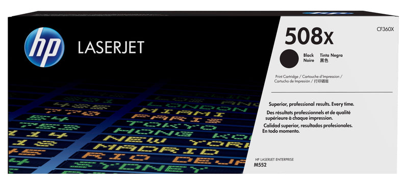 HP Genuine Toner 508X XL Black CF360X