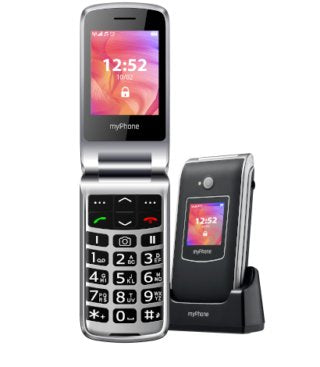 Myphone Rumba 2 Black Mobile Phone Senior 2G 2.4'' With Cover Camera Bluetooth Sos — image 1