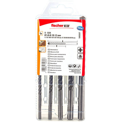 Fischer Set Of Drill Bits Albañilería D-sdx Set 5-12MM 545507 — image 1