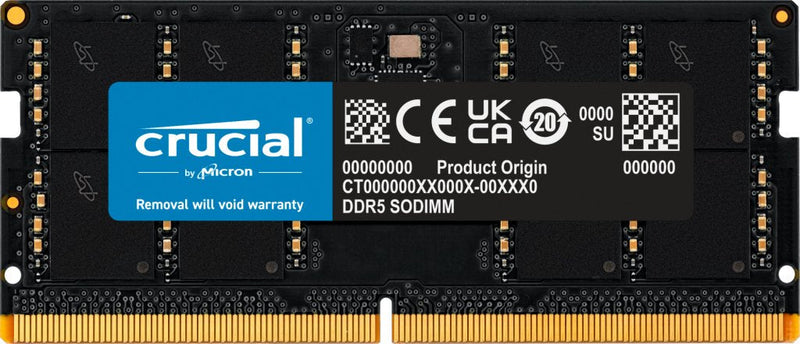 Crucial Memory SODIMM DDR5 32GB 4800 C40 CT32G48C40S5