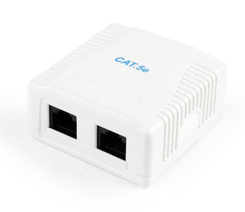 Gembird Roseta NCAC-2U5E-01 CAT.5E UTP 2 Ports Surface Mount Box — image 1