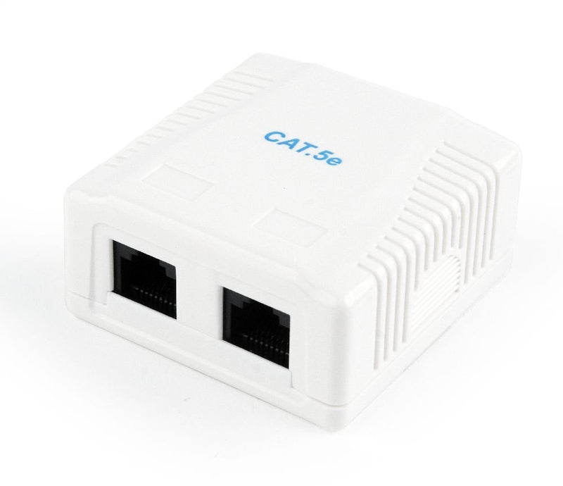 Gembird Roseta NCAC-2U5E-01 CAT.5E UTP 2 Ports Surface Mount Box