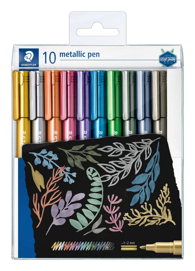 Staedtler Marker Metallic 10 Pieces Case 1-2MM — image 1
