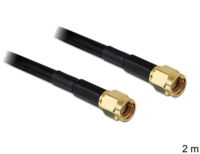Delock Cable Antenna Rp-sma Male Rp-sma Male LMR195 2M