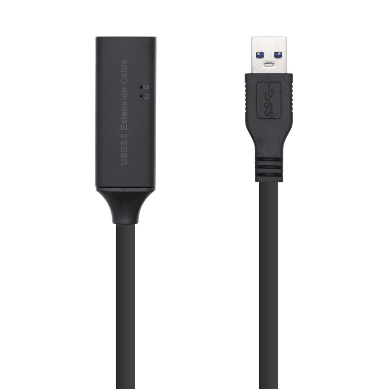 Aisens USB Cable 3.0 Prolongador With Amplicador And Alim - Type a/m-a/H - 10M - Black