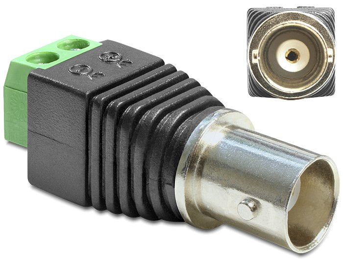 Delock Adapter Terminalblock 2PIN - BNC Connector Female