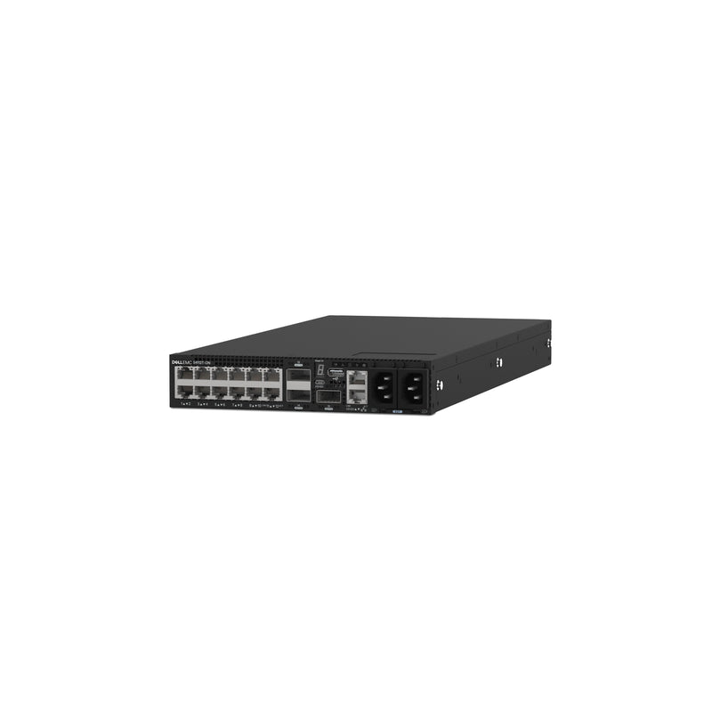 Dell Emc Switch S4112T, 12 X 10GBASET, 3 X 100GBE QSFP28, Io To Psu, 2 X AC Psu, OS10